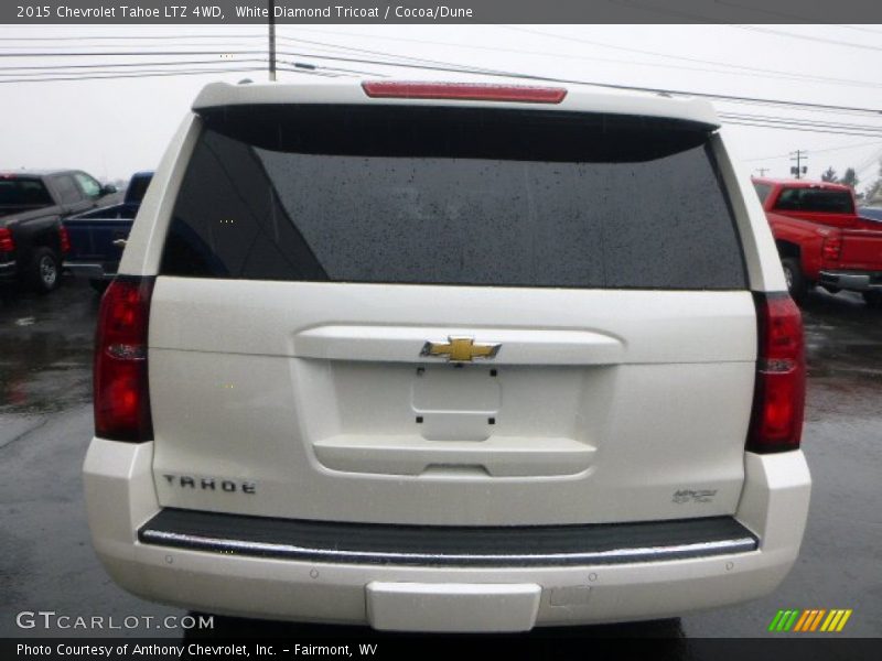 White Diamond Tricoat / Cocoa/Dune 2015 Chevrolet Tahoe LTZ 4WD