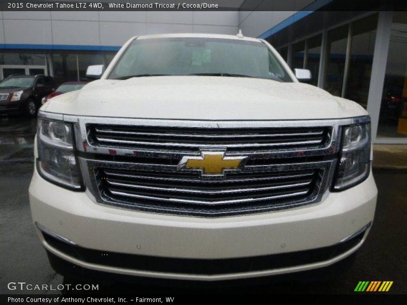 White Diamond Tricoat / Cocoa/Dune 2015 Chevrolet Tahoe LTZ 4WD