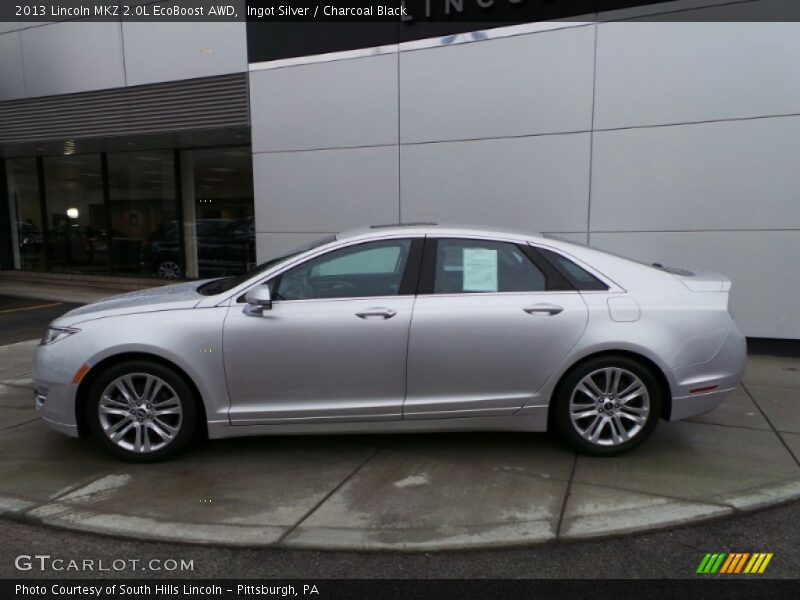Ingot Silver / Charcoal Black 2013 Lincoln MKZ 2.0L EcoBoost AWD