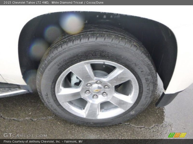 White Diamond Tricoat / Cocoa/Dune 2015 Chevrolet Tahoe LTZ 4WD
