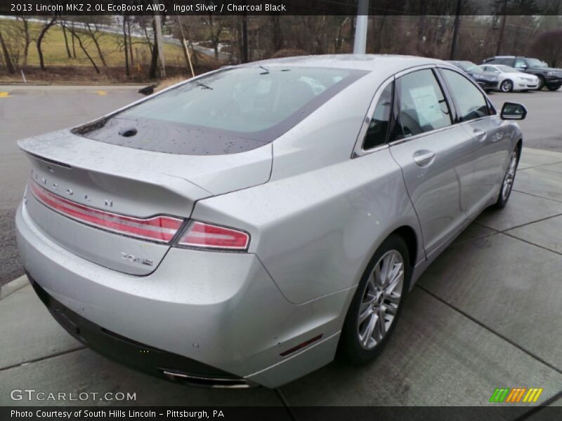Ingot Silver / Charcoal Black 2013 Lincoln MKZ 2.0L EcoBoost AWD