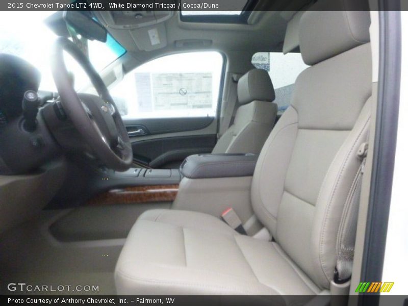 White Diamond Tricoat / Cocoa/Dune 2015 Chevrolet Tahoe LTZ 4WD
