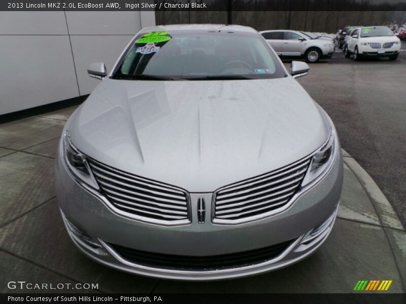 Ingot Silver / Charcoal Black 2013 Lincoln MKZ 2.0L EcoBoost AWD