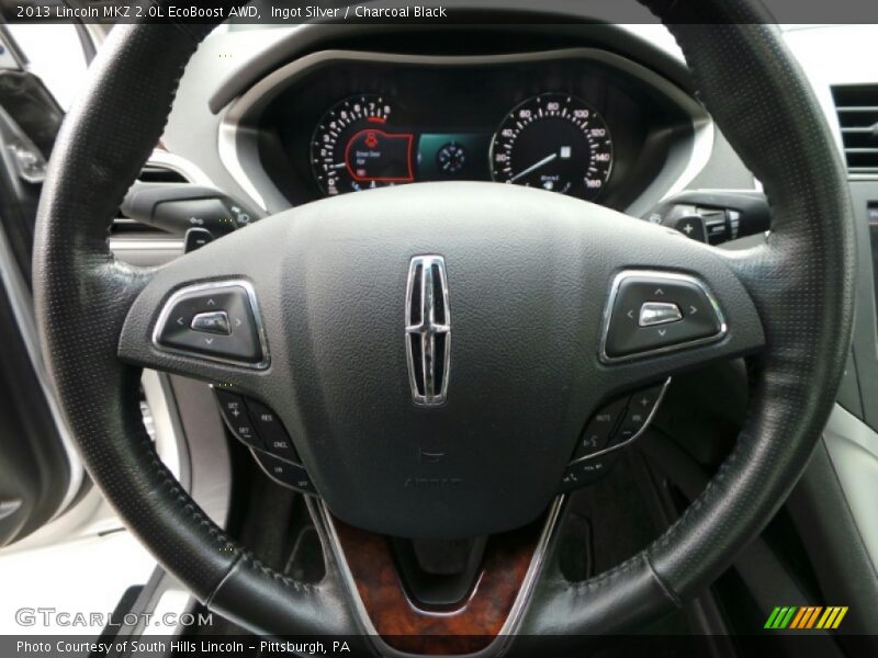 Ingot Silver / Charcoal Black 2013 Lincoln MKZ 2.0L EcoBoost AWD