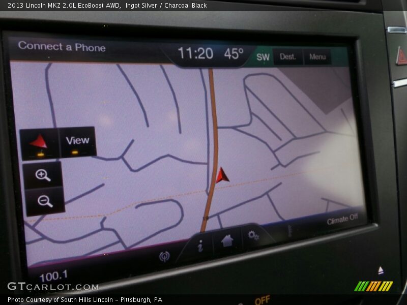 Ingot Silver / Charcoal Black 2013 Lincoln MKZ 2.0L EcoBoost AWD