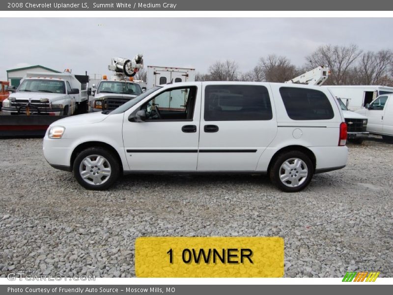 Summit White / Medium Gray 2008 Chevrolet Uplander LS