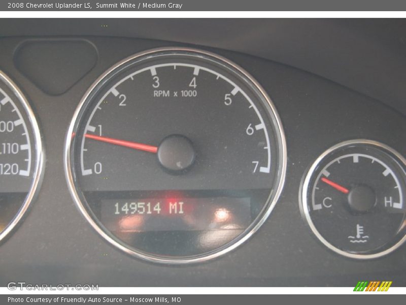 Summit White / Medium Gray 2008 Chevrolet Uplander LS