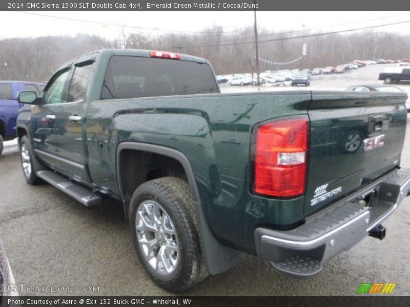 Emerald Green Metallic / Cocoa/Dune 2014 GMC Sierra 1500 SLT Double Cab 4x4