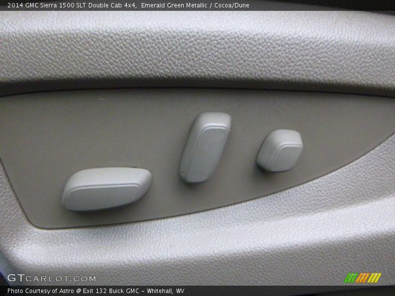 Emerald Green Metallic / Cocoa/Dune 2014 GMC Sierra 1500 SLT Double Cab 4x4