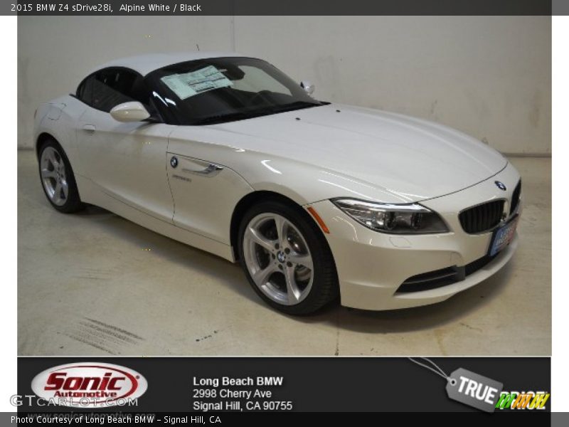 Alpine White / Black 2015 BMW Z4 sDrive28i