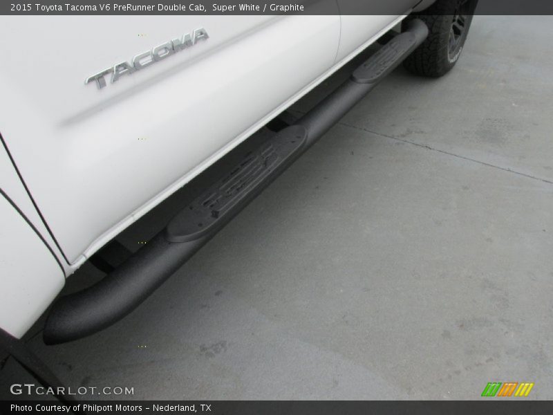 Super White / Graphite 2015 Toyota Tacoma V6 PreRunner Double Cab