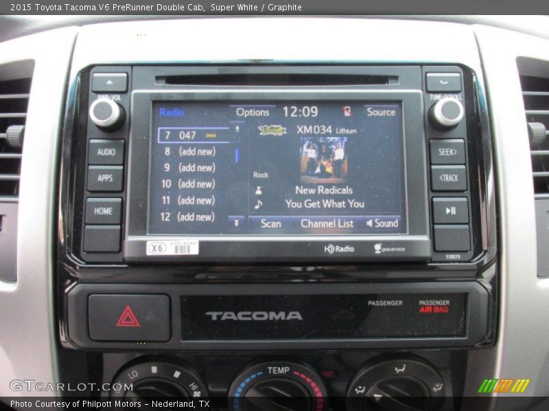 Super White / Graphite 2015 Toyota Tacoma V6 PreRunner Double Cab