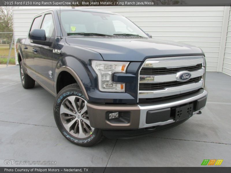 Blue Jeans Metallic / King Ranch Java/Mesa 2015 Ford F150 King Ranch SuperCrew 4x4