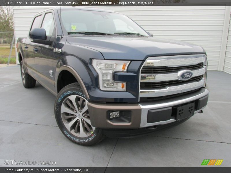 Blue Jeans Metallic / King Ranch Java/Mesa 2015 Ford F150 King Ranch SuperCrew 4x4