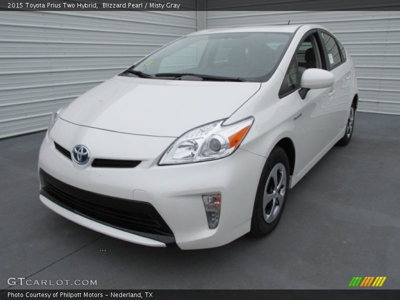 Blizzard Pearl / Misty Gray 2015 Toyota Prius Two Hybrid