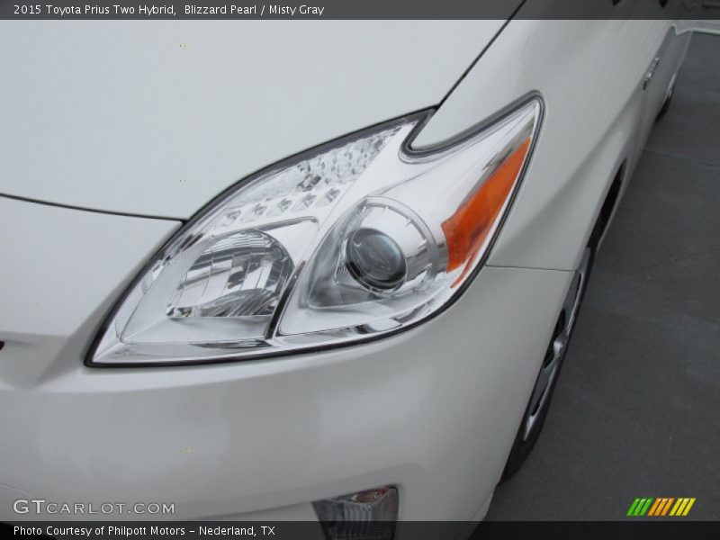Blizzard Pearl / Misty Gray 2015 Toyota Prius Two Hybrid