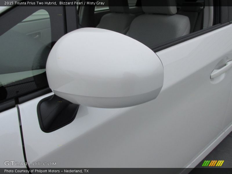 Blizzard Pearl / Misty Gray 2015 Toyota Prius Two Hybrid