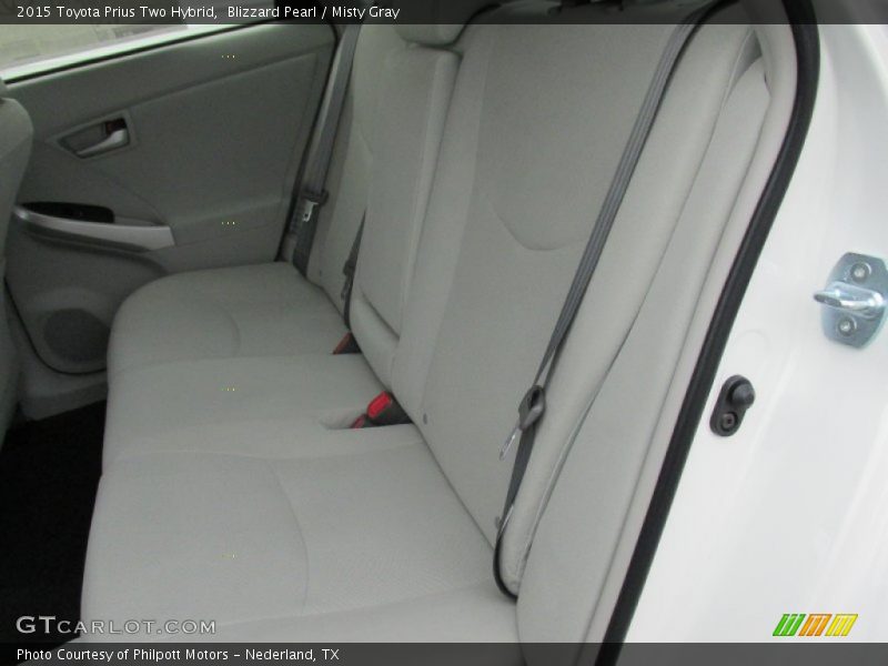 Rear Seat of 2015 Prius Two Hybrid