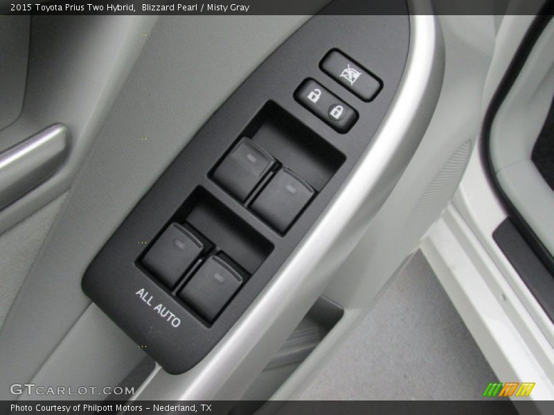 Blizzard Pearl / Misty Gray 2015 Toyota Prius Two Hybrid