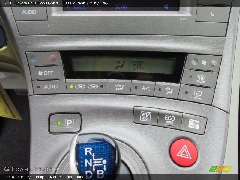 Controls of 2015 Prius Two Hybrid