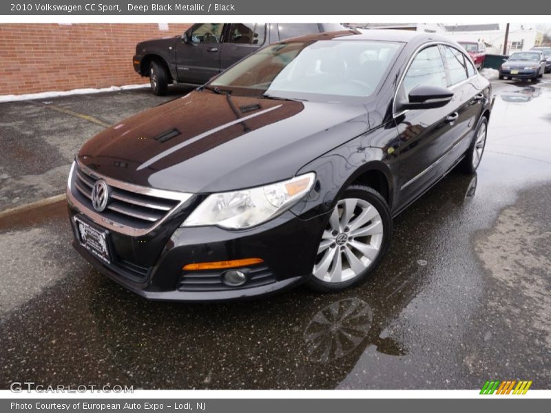 Deep Black Metallic / Black 2010 Volkswagen CC Sport