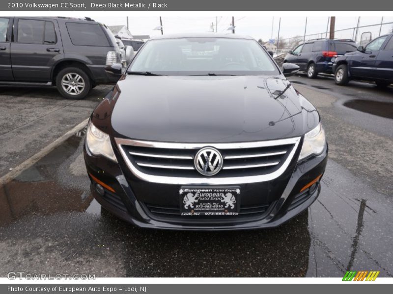 Deep Black Metallic / Black 2010 Volkswagen CC Sport