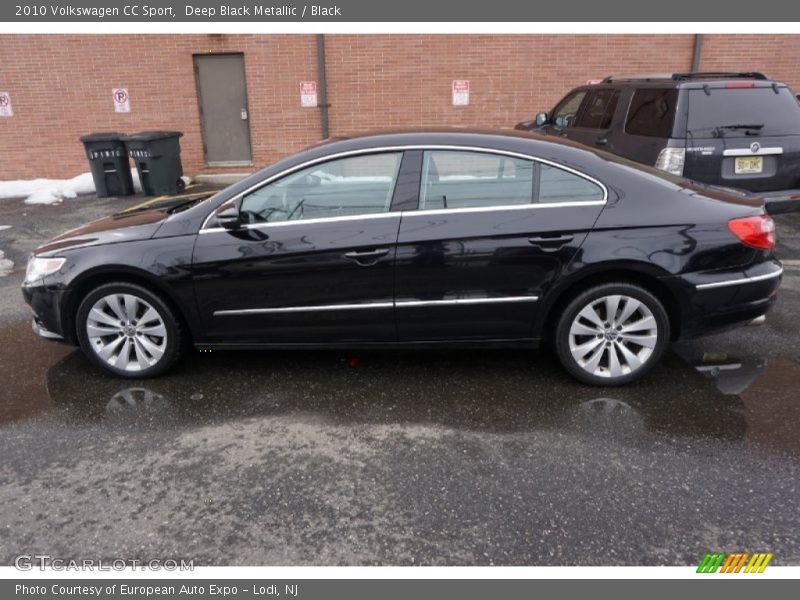 Deep Black Metallic / Black 2010 Volkswagen CC Sport