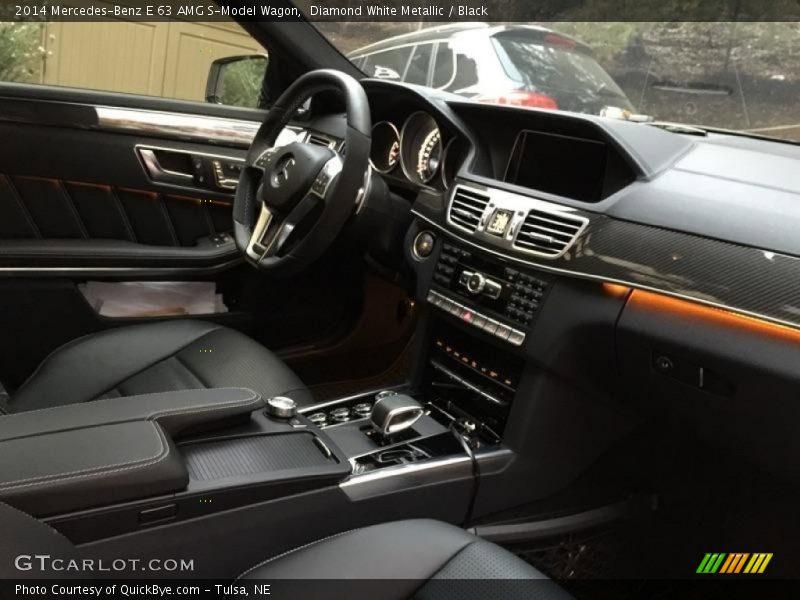Diamond White Metallic / Black 2014 Mercedes-Benz E 63 AMG S-Model Wagon