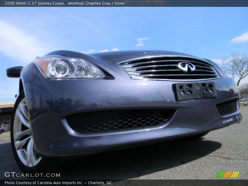 Amethyst Graphite Gray / Stone 2008 Infiniti G 37 Journey Coupe
