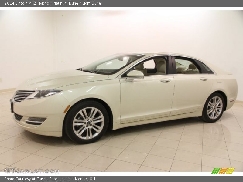 Front 3/4 View of 2014 MKZ Hybrid