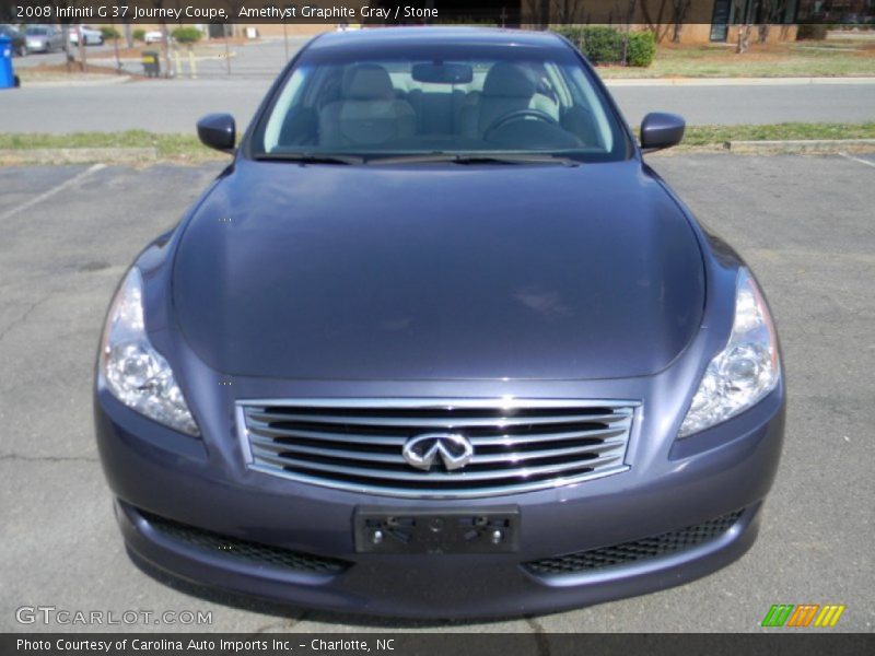 Amethyst Graphite Gray / Stone 2008 Infiniti G 37 Journey Coupe
