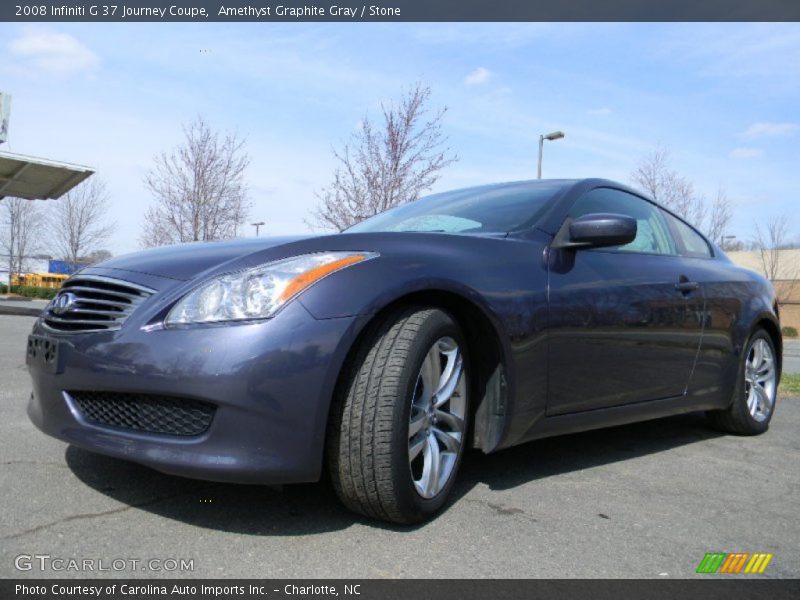 Amethyst Graphite Gray / Stone 2008 Infiniti G 37 Journey Coupe