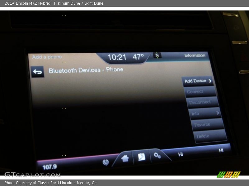 Platinum Dune / Light Dune 2014 Lincoln MKZ Hybrid