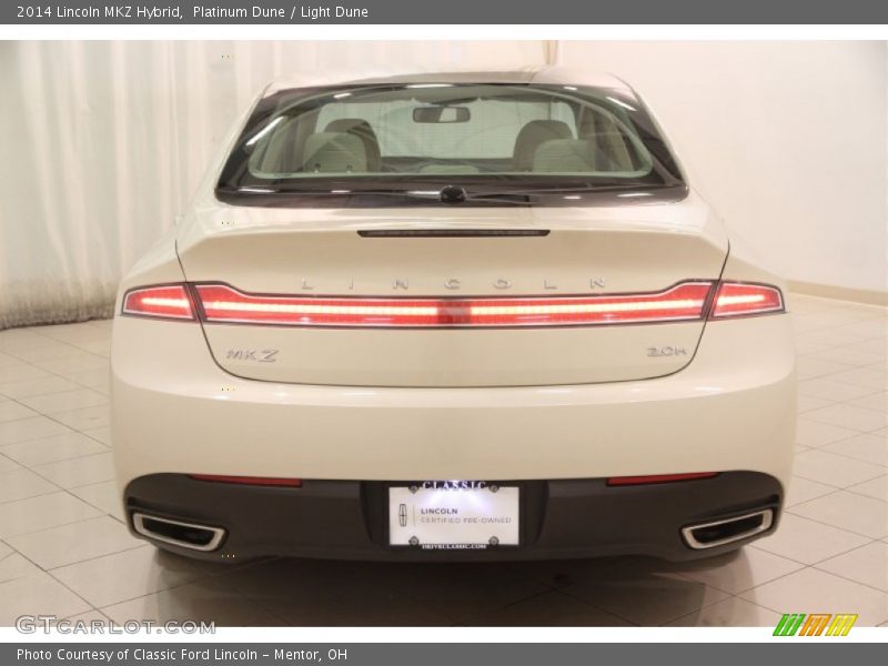 Platinum Dune / Light Dune 2014 Lincoln MKZ Hybrid