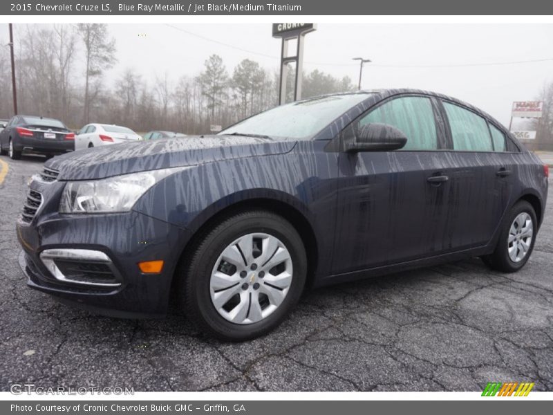 Blue Ray Metallic / Jet Black/Medium Titanium 2015 Chevrolet Cruze LS