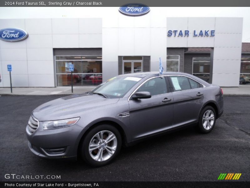 Sterling Gray / Charcoal Black 2014 Ford Taurus SEL
