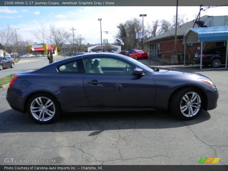 Amethyst Graphite Gray / Stone 2008 Infiniti G 37 Journey Coupe