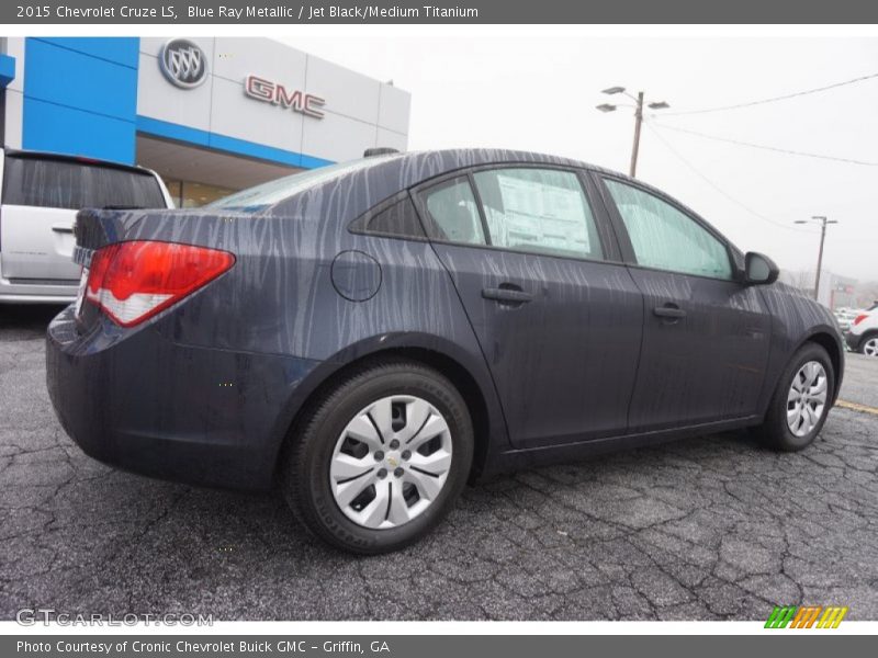 Blue Ray Metallic / Jet Black/Medium Titanium 2015 Chevrolet Cruze LS