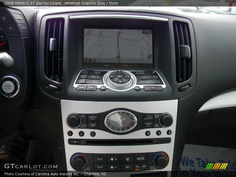 Amethyst Graphite Gray / Stone 2008 Infiniti G 37 Journey Coupe