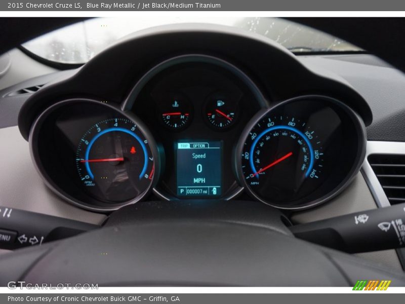 Blue Ray Metallic / Jet Black/Medium Titanium 2015 Chevrolet Cruze LS