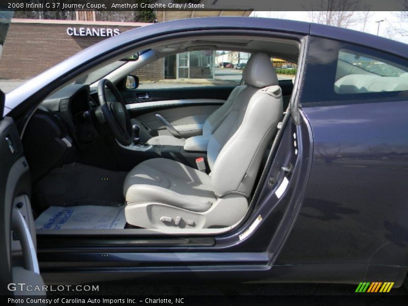 Amethyst Graphite Gray / Stone 2008 Infiniti G 37 Journey Coupe