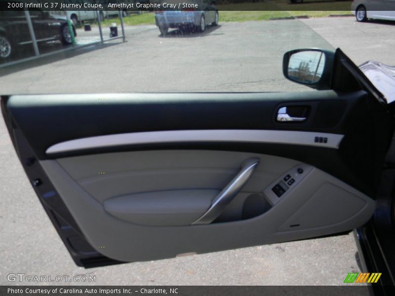 Amethyst Graphite Gray / Stone 2008 Infiniti G 37 Journey Coupe