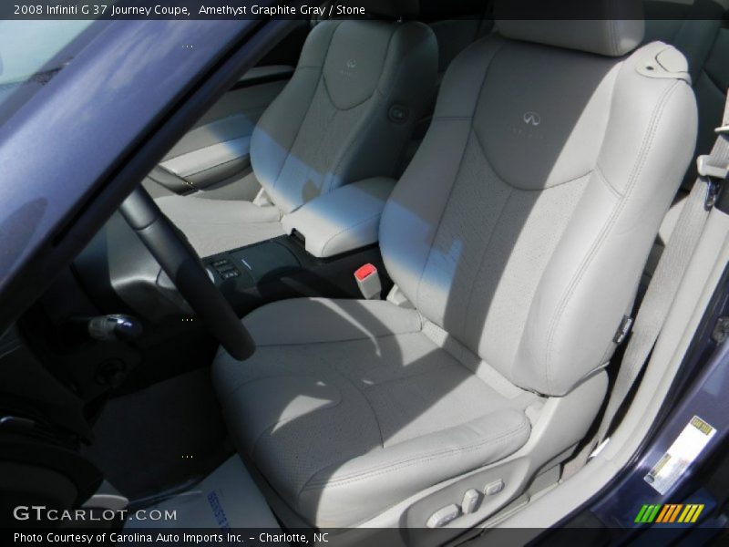 Amethyst Graphite Gray / Stone 2008 Infiniti G 37 Journey Coupe