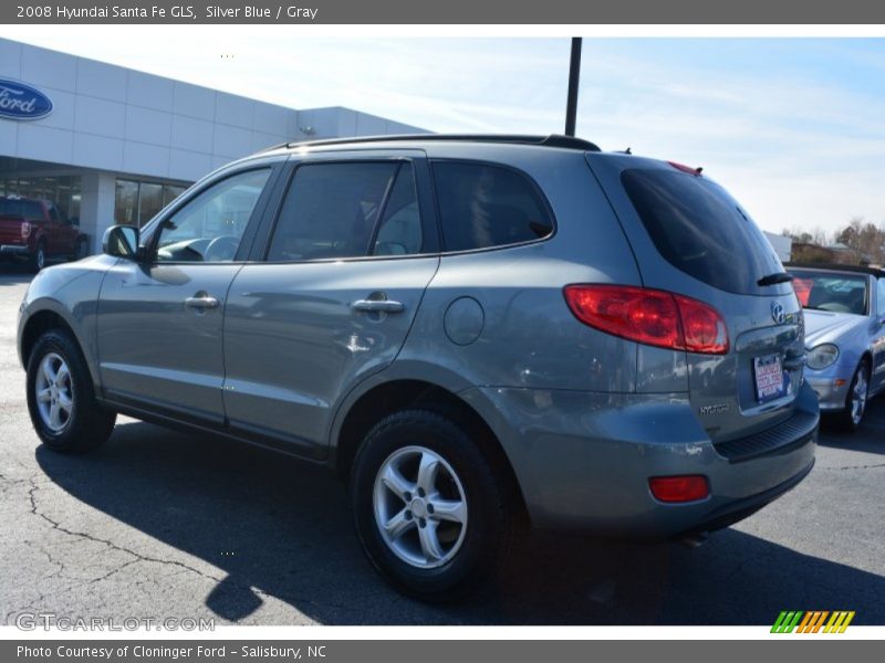 Silver Blue / Gray 2008 Hyundai Santa Fe GLS