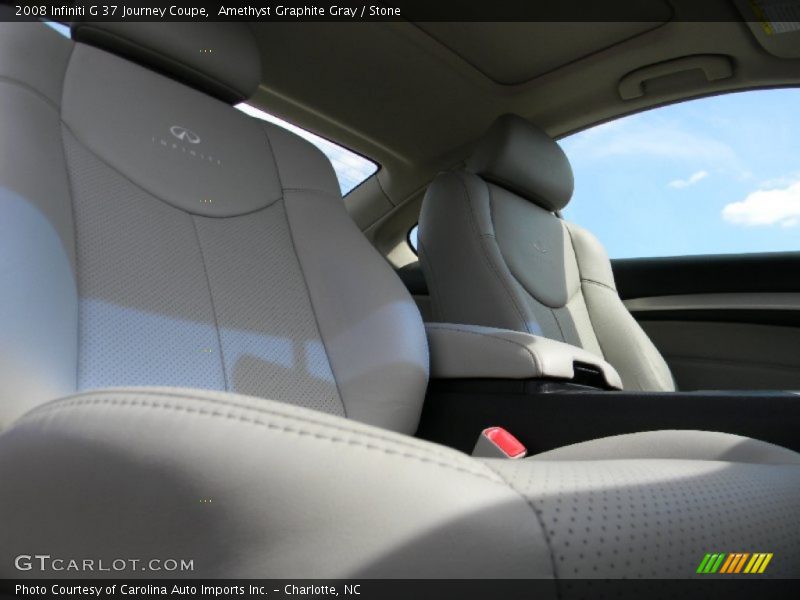Amethyst Graphite Gray / Stone 2008 Infiniti G 37 Journey Coupe