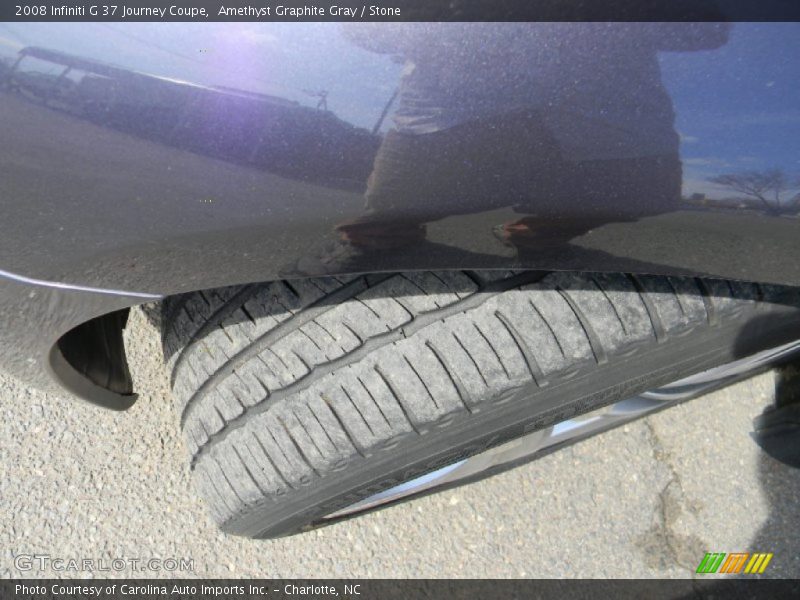 Amethyst Graphite Gray / Stone 2008 Infiniti G 37 Journey Coupe