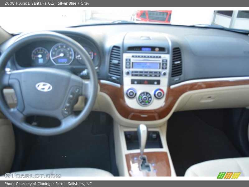 Silver Blue / Gray 2008 Hyundai Santa Fe GLS