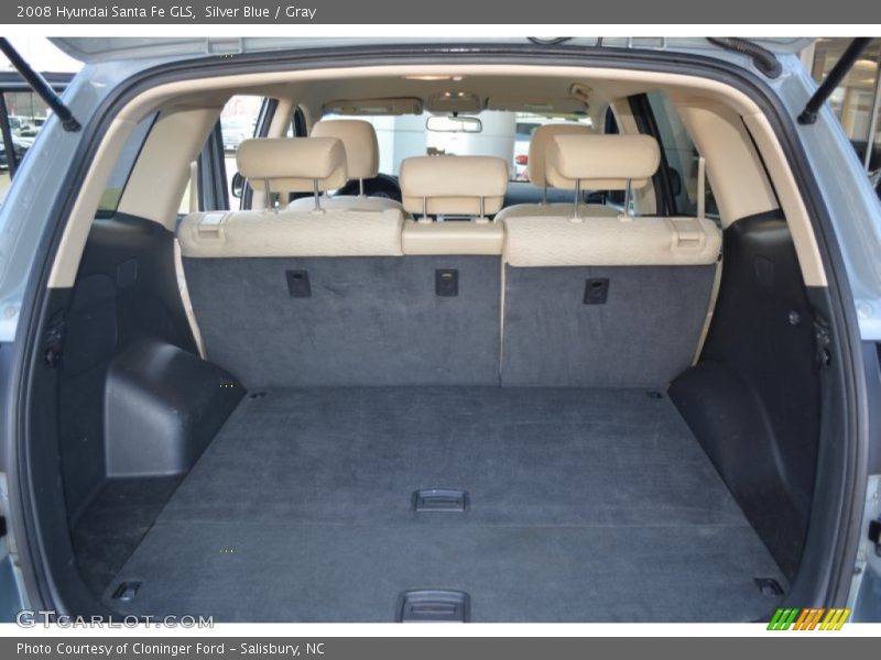Silver Blue / Gray 2008 Hyundai Santa Fe GLS