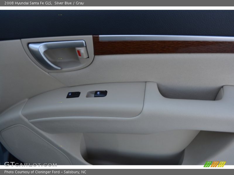 Silver Blue / Gray 2008 Hyundai Santa Fe GLS