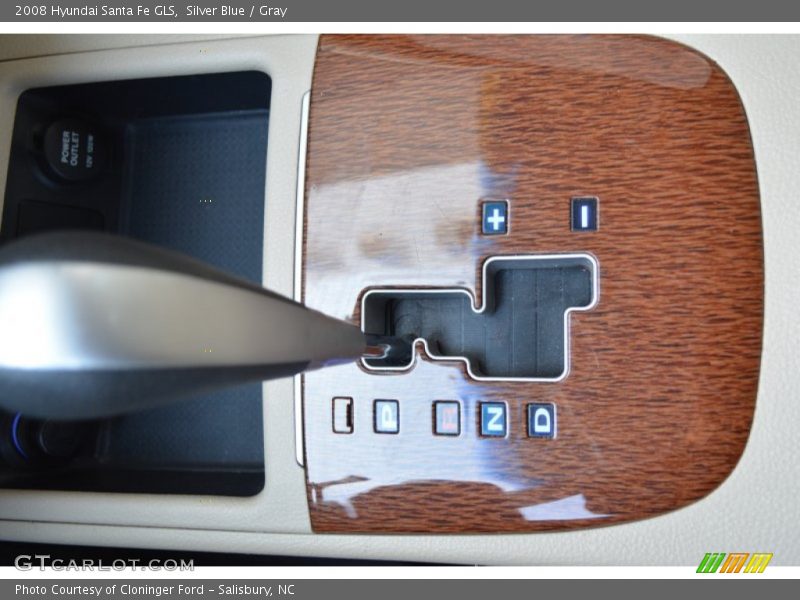 Silver Blue / Gray 2008 Hyundai Santa Fe GLS
